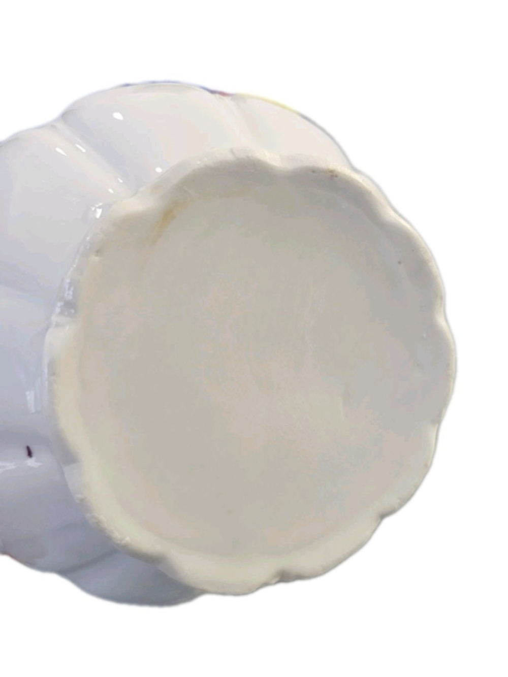 Vintage Floral Porcelain Creamer Jug White Blue Pink Gold Trim Tea Set - Picture 4 of 4